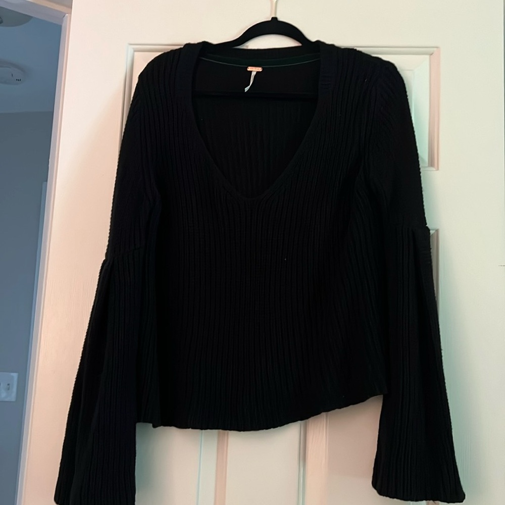 Free people black sweater
